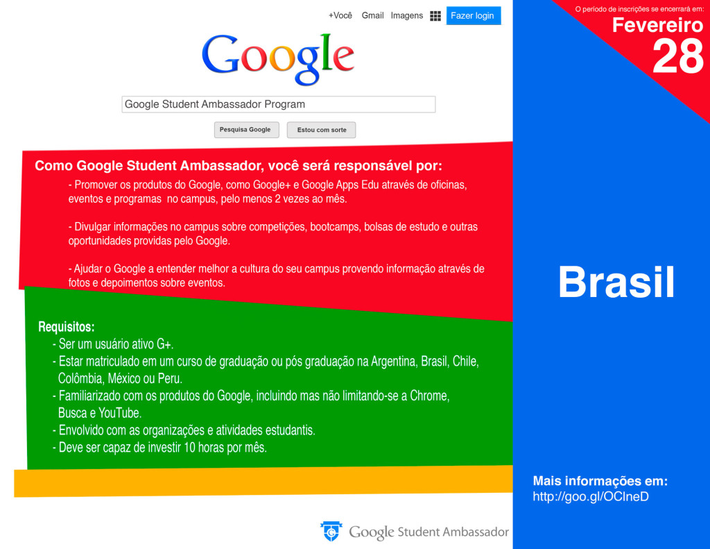 Participe do Google Student Ambassador no Brasil